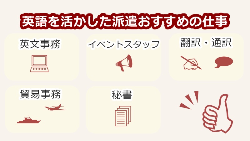 英語を使う派遣おすすめの仕事5選
